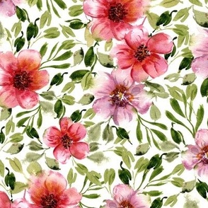 Modern watercolor florals | Wren Knightly Collection