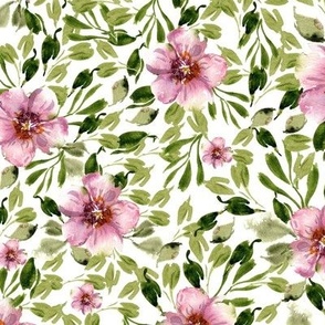 Modern watercolor florals | Wren Knightly Collection