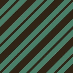 Candy Cane / medium scale / conifer ebony Classical Christmas diagonal stripes pattern xmas deco