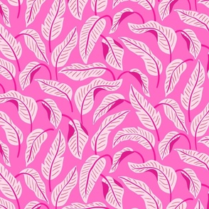 Ciro Strelitzia Leaves - Pink