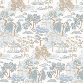 Chao Chinoiserie Large - Light Blue