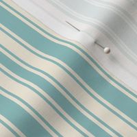 Coastal stripes - Opal green and opal shadow