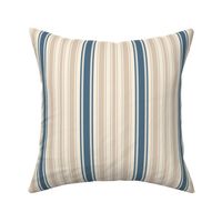 Coastal stripes - desert sand and admiral blue