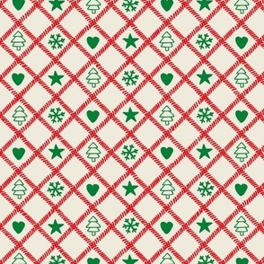 Christmas plaid (red/green)