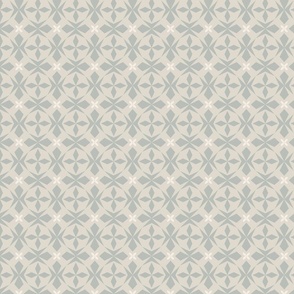 Mirrored geometric shapes | muted gray| small