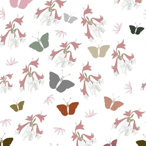 Lilies and butterflies 
