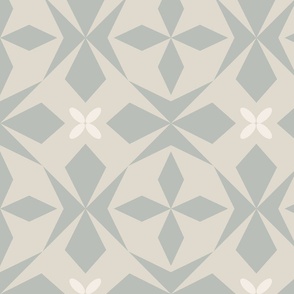 Mirrored geometric shapes | neutral colors | large
