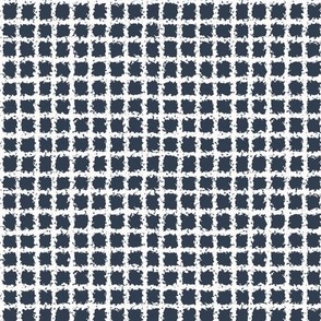 dark blue and white gingham plaid check pattern
