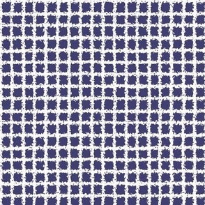 navy blue and white gingham plaid check pattern