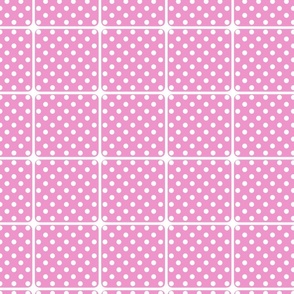 Pink Polka Plaid / small