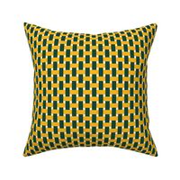 Basketweave Green and Gold Baylor - Extra Small