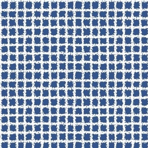 classic blue and white gingham plaid check pattern