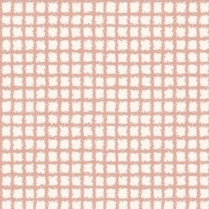 pink and cream gingham plaid check pattern