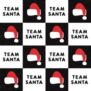 Team Santa - Christmas checks - black - LAD23
