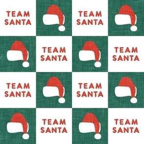 Team Santa - Christmas checks - green - LAD23