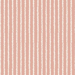 pinstripe off-white ivory cream stripes on dusty pink