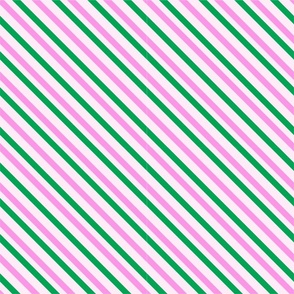 Candy Cane Stripes - Pink/Purple/Green