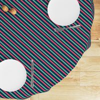 Candy Cane Stripes - Red/Green/Blue