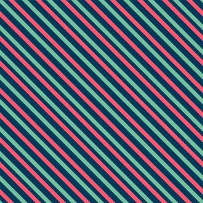 Candy Cane Stripes - Red/Green/Blue