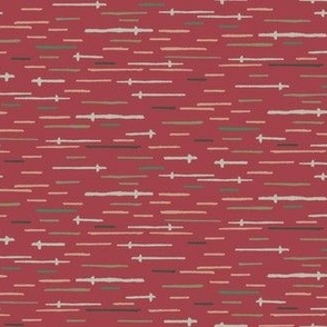 Red Abstract Christmas Pattern for Christmas Forest Collection