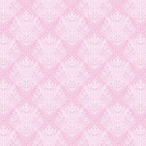 Baby Pink Eloise Garden Leaves Textured Small Scale