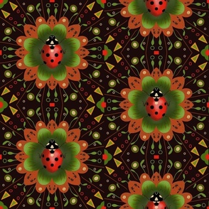 Christmas ladybug design
