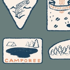 Camp Patches on Lake Blue, Large Scale