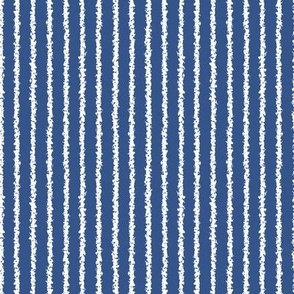pinstripe white stripes on classic blue