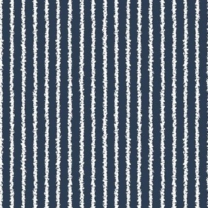 pinstripe white stripes on dark blue