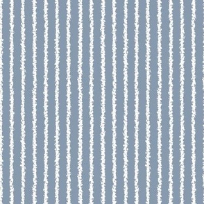 pinstripe white stripes on dusty blue