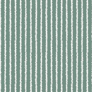 pinstripe white stripes on dusty green