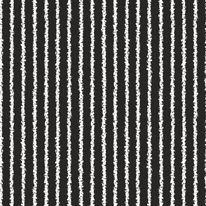 pinstripe white stripes on jet black