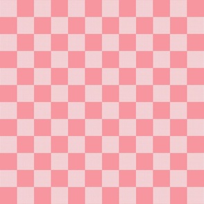 Flamingo Pink Plaid Check Pattern