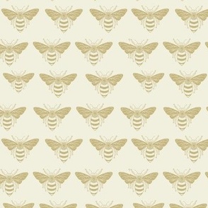 Gold Honey Bees-on a light Yellow Background  (small)