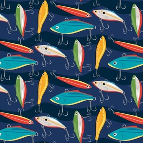 Lures Fabric, Wallpaper and Home Decor