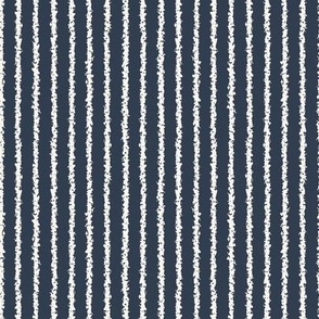 pinstripe  off-white ivory cream stripes on dark blue