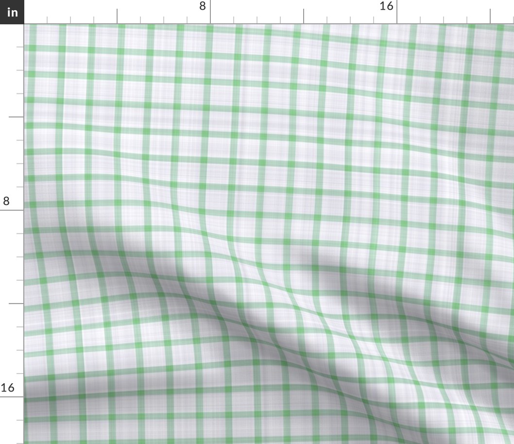 Rustic Linen Checks Gingham Pattern With A Vintage Linen Vibe Green 