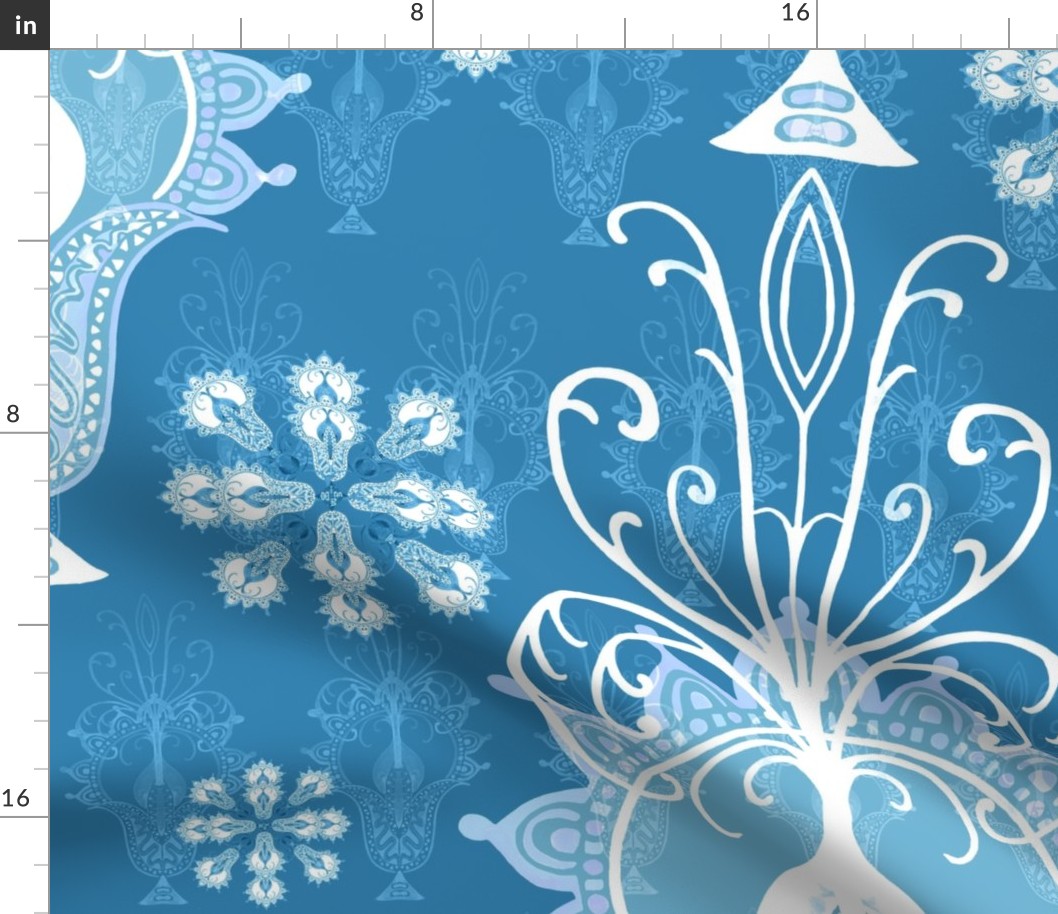 Snowflake Flowers (Blue)