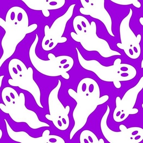 Halloween Ghosts Purple