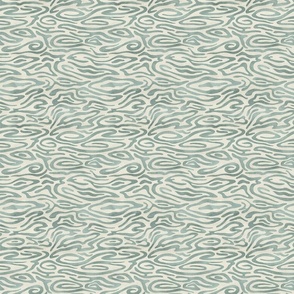 Abstract water surface sage green small scale