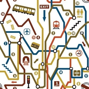 Metro Map of Subway Routes
