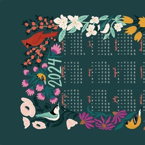 2024 Calendar - Birds & Blossoms