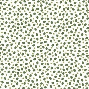 Whimsical Aspen and Leafy Green Speckle Scatter: Vibrant Blender Pattern for our Whimsical Blossoms collection