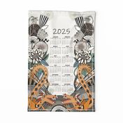 2024 dragon calendar wall hanging tea towel