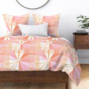 GEOMETRIC FLOWER BURST PEACH