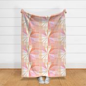 GEOMETRIC FLOWER BURST PEACH