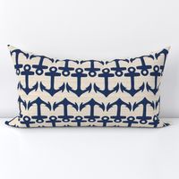 Coastal Chic Anchor Navy and Opal Green - Medium