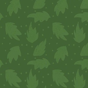 Simple Green Leaves | Fall and Autumn Pattern
