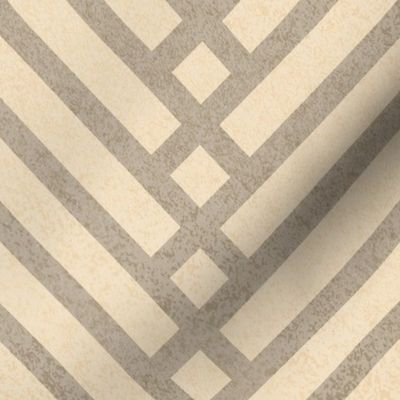 Normal scale // Mod herringbone // khaki and ivory textured geometric geometric retro zigzag chevron