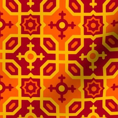 Geometric Pattern: Templo: Sunset